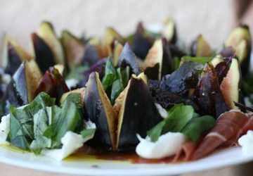 Figner, parma og mozzarella