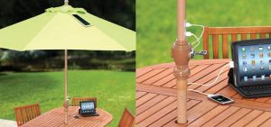 Parasol oplader mobil
