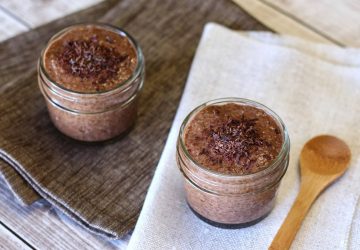 Raw chokolade chia-budding