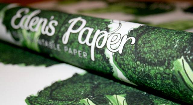 Eden's Paper, julepapir med grøntsager i