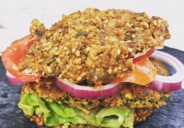 Vegetarburger med kikærter