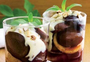 Blomme trifli (Vegansk)