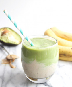 Avocado og banan smoothie