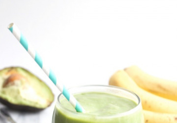 Avocado og banan smoothie