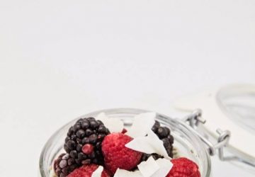 Chiapudding med kokos og lime.