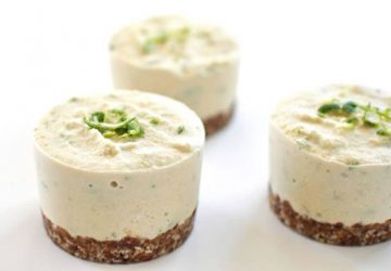 Raw vegan lime cheesecake