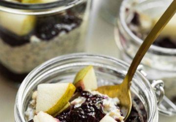 Blåbær parfait med chia marmelade