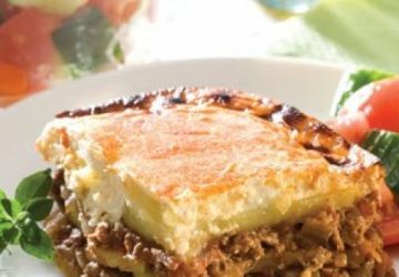 Moussaka med kartofler