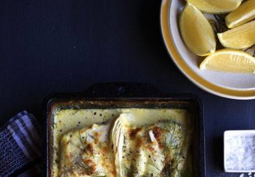 Fennikel bagt i kokosmælk