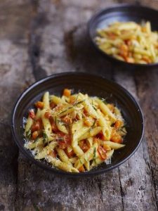 Pasta med butternut squash