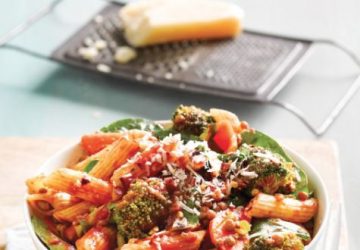 Pastaret med linser og grøntsager