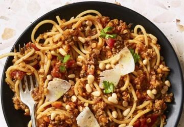 Spaghetti bolognese med linser