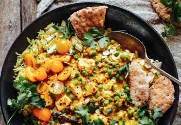 Mattar paneer med tofu