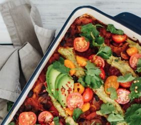 Sorte bønne Enchiladas
