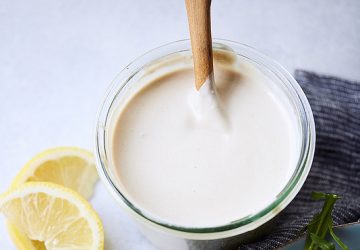 citron og tahini dressing