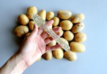 Plast fremstillet af kartoffelstivelse