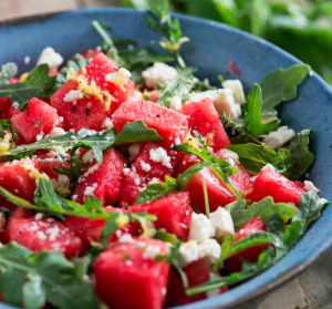 Vandmelonsalat med feta