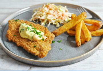 Fiskefillet med remoulade