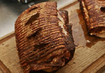 Flæskesteg med sprød svær