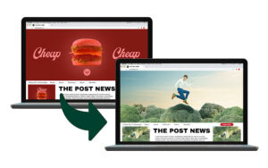 Reklamer blocker udskifter junkfood med sunde alternativer