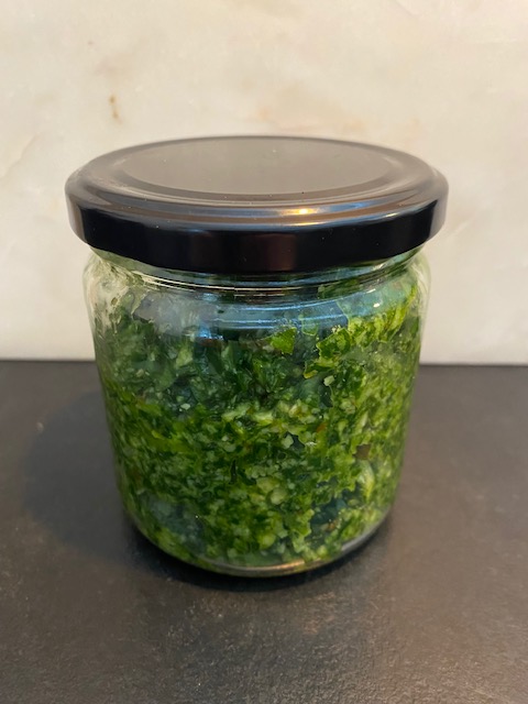 pesto med ramsløg